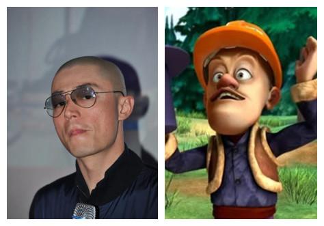 霍建華撞臉光頭強(qiáng) 這畫風(fēng)差別有點大?。ńM圖)