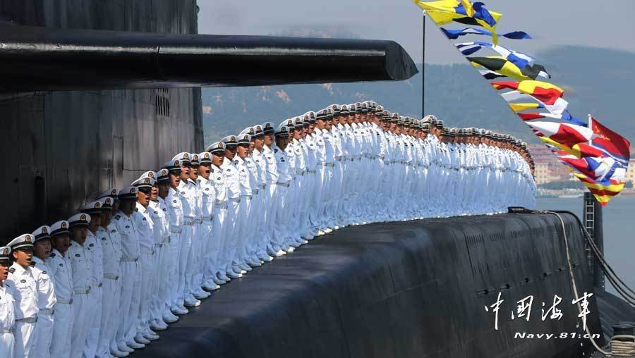 威武的核潛艇官兵。軍報(bào)記者-喬天富攝