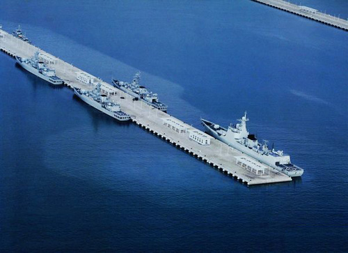 資料圖：三亞軍港。