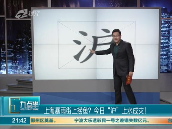 上海暴雨街上能撈魚？